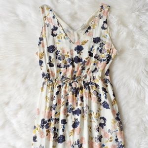 Lucky Brand ivory floral maxi dress
